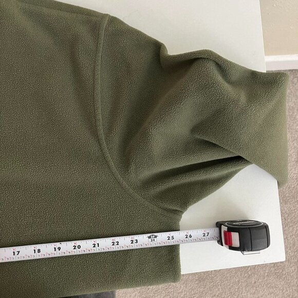 muted green y2k fleece sweater indie skate grunge - Picture 6 of 8